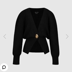 NWT Black Urban Revivo V Neck Knit Cardigan